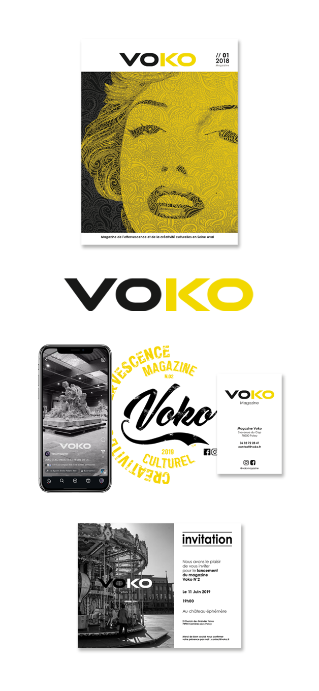 Identité Visuelle Magazine Voko - Poissy WebLive